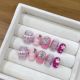 【1554】Barbie Girl Nail Kit Shiny Pink Tones & DIY Cute Accessories
