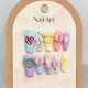 【1562】Dopamine Heartbreak Nail Kit Shiny Heart Patterns & DIY Playful Accessories