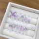 【1582】Purple Rose Nail Art Shiny Flower Patterns & DIY Romantic Accessories