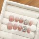 【1591】Princess French Nail Kit Shiny French Tips & DIY Elegant Accessories