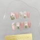 【1605】Hand-Painted Lotus Nail Art Shiny Flower Patterns & DIY Elegant Accessories