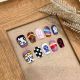【1610】Colored Comic Nail Kit Shiny Artistic Patterns & DIY Playful Accessories