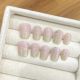 【Multi-Nail Type】Milk Green Gradient Nail Art Shiny Green Tones & DIY Soft Accessories