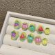 【1630】Fruit Feast Nail Kit Shiny Fruit Patterns & DIY Fresh Accessories