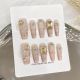 【1649】Hollow French Nail Art Shiny French Tips & DIY Elegant Accessories