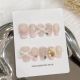 【1652】Nude Pink French Nail Art Shiny French Tips & DIY Soft Accessories