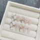 【1656】Magnolia Nail Kit Shiny Flower Patterns & DIY Elegant Accessories