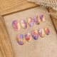 【1665】Marble Pattern Nail Kit Shiny Stone Patterns & DIY Elegant Accessories