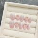 【Multi-Nail Type】Ice Transparent Peach Nail Art Shiny Pink Tones & DIY Sweet Accessories