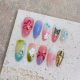 【1669】Butterfly Gradient Nail Kit Shiny Wing Patterns & DIY Soft Accessories