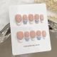 【1695】French Plaid Nail Kit Shiny Grid Patterns & DIY Classic Accessories