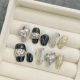 【1708】Ink Zircon Nail Kit Shiny Stone Patterns & DIY Elegant Accessories