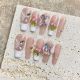 【1712】Butterfly French Nail Art Shiny Butterfly Patterns & DIY Elegant Accessories
