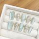 【Multi-Nail Type】Buccellati Nail Art Shiny Engraved Decor & DIY Luxury Accessories