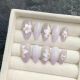 【Multi-Nail Type】Purple Ice Flower Nail Kit Shiny Purple Tones & DIY Frosty Accessories