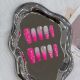 【1733】European & American Barbie Nail Art Shiny Pink Tones & DIY Cute Accessories