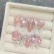 【1760】Blush Gradient Nail Art Shiny Soft Tones & DIY Romantic Accessories