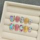 【1765】Blossoming Flowers Nail Kit Shiny Floral Patterns & DIY Romantic Accessories