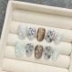 【1781】Chinese Style Green Bamboo Nail Kit Shiny Bamboo Patterns & DIY Traditional Accessories