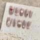 【1817】Seal Heart Lock Love Nail Kit Shiny Heart Patterns & DIY Romantic Accessories