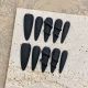 【1840】Chinese Style Black Snake Nail Kit Shiny Snake Patterns & DIY Mysterious Accessories