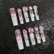 【1844】European & American Barbie Nail Art Shiny Pink Tones & DIY Cute Accessories