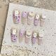 【1856】Lop-Eared Kitten Nail Kit Shiny Cat Patterns & DIY Cute Accessories