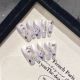 【1906】White Crane Sunset Nail Kit Shiny Bird Patterns & DIY Nature Accessories