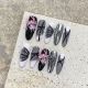 【1966】Hot Girl Spider Nail Art Shiny Spider Patterns & DIY Edgy Accessories