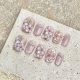 【1972】Relief Peach Blossom Nail Kit Shiny Flower Patterns & DIY Romantic Accessories