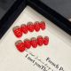 【2076】Jelly Strawberry Nail Art Shiny Fruit Patterns & DIY Sweet Accessories