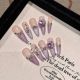 【2157】Violet Nail Kit Shiny Purple Tones & DIY Elegant Accessories