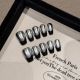 【2169】Black French Nail Art Shiny French Tips & DIY Cool Accessories