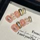 【2294】Autumn-Winter Vintage Nail Art Shiny Warm Tones & DIY Retro Accessories