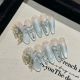 【2310】Green Butterfly Dance Nail Kit Shiny Butterfly Patterns & DIY Green Tones