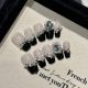 【2316】Secret Love Black Nail Art Shiny Black Tones & DIY Mysterious Accessories