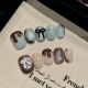 【2337】Chocolate Sweetheart Nail Kit Shiny Brown Tones & DIY Sweet Accessories