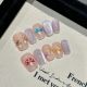 【2354】Cute Mushroom Nail Kit Shiny Mushroom Patterns & DIY Playful Accessories