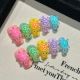 【2381】Turtle Pair Nail Art Shiny Animal Patterns & DIY Playful Accessories