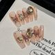 【2129】Dead Leaf Butterfly Nail Art Shiny Butterfly Patterns & DIY Nature Accessories