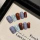 【2268】British Academy Nail Art Shiny Plaid Patterns & DIY Preppy Accessories