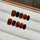 【71】Autumn Ink Dye Nail Art Shiny Dark Tones & DIY Vintage Accessories