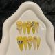 【2447】Yellow Summer Nail Kit Shiny Yellow Tones & DIY Fresh Accessories