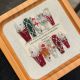 【2223】Christmas Gingerbread Man Nail Art Shiny Gingerbread Patterns & DIY Cute Accessories
