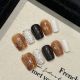 【2558】Smudged Amber Nail Kit Shiny Amber Tones & DIY Vintage Accessories