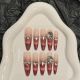 【2575】Pomegranate Ice Wine Nail Art Shiny Fruit Patterns & DIY Sweet Accessories