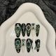 【2599】Emerald Phantom Nail Art Shiny Green Tones & DIY Luxury Accessories