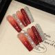 【2696】Red Sea Diamond Nail Kit Shiny Red Diamonds & DIY Bold Accessories