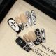 【2466】Chrome Hearts Nail Kit Shiny Metal Decor & DIY Edgy Accessories