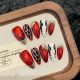 【2412】Red Gold Medusa Nail Art Shiny Gold Decor & DIY Bold Accessories